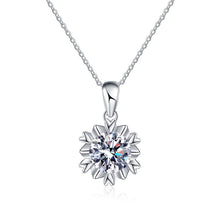 S925 real moissanite D color 1CT and 2CT ring necklace earrings set (with GRA certificate).