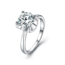 S925 real moissanite D color 1CT and 2CT ring necklace earrings set (with GRA certificate).