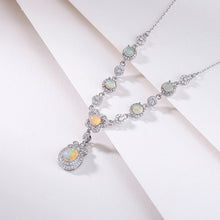 Natural Opal Butterfly Necklace.