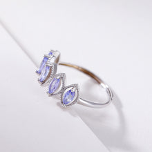 Natural Tanzanite Adjustable Ring.