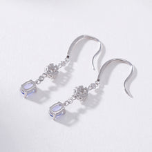 Natural Tanzanite Dainty Earrings Hooks.