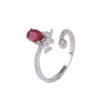 Natural Ruby Adjustable Ring.
