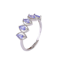 Natural Tanzanite Adjustable Ring.