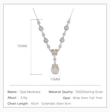 Natural Opal Butterfly Necklace.