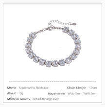 Natural Aquamarine Bracelet.