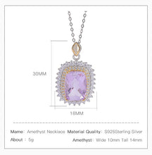 Natural Amethyst Sparkle Necklace.