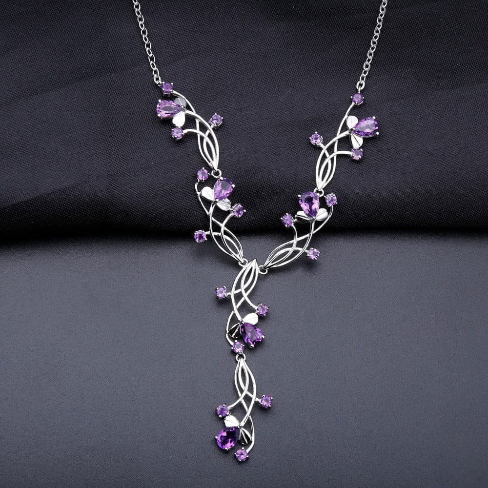 Natural Amethyst Luxury Necklace.