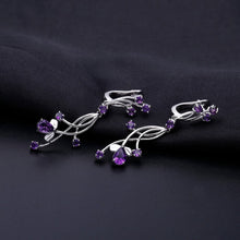 Natural Amethyst Luxury Earrings.