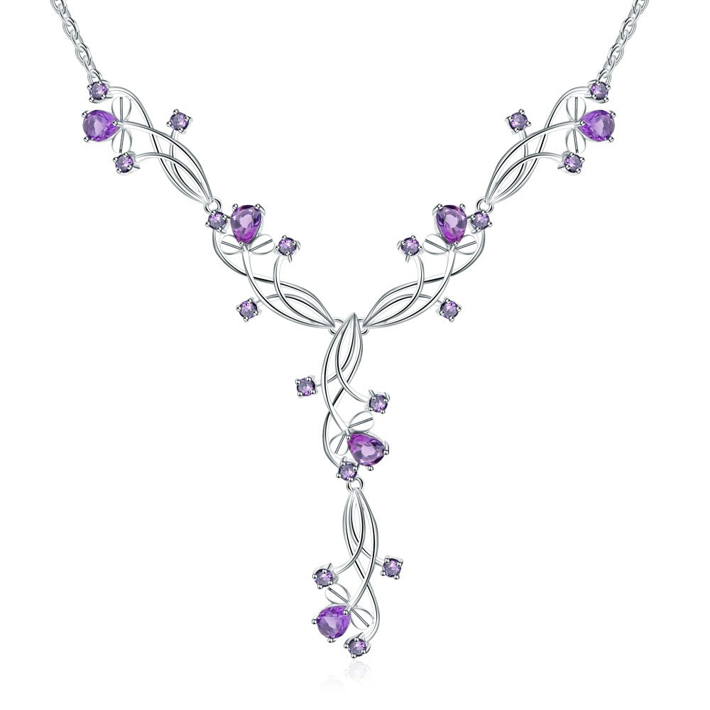 Natural Amethyst Luxury Necklace.