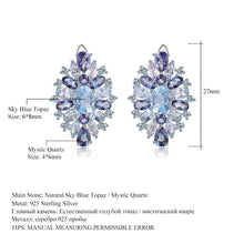 Natural Topaz Luxury Earrings.