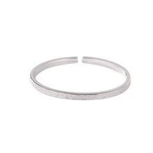 999 Silver Auspicious Clouds Engraved Adjustable Bangle.