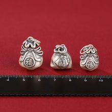 S990 Sterling Silver Money Bag Charm