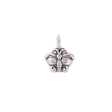 S990 Sterling Silver Butterfly Flower Charms