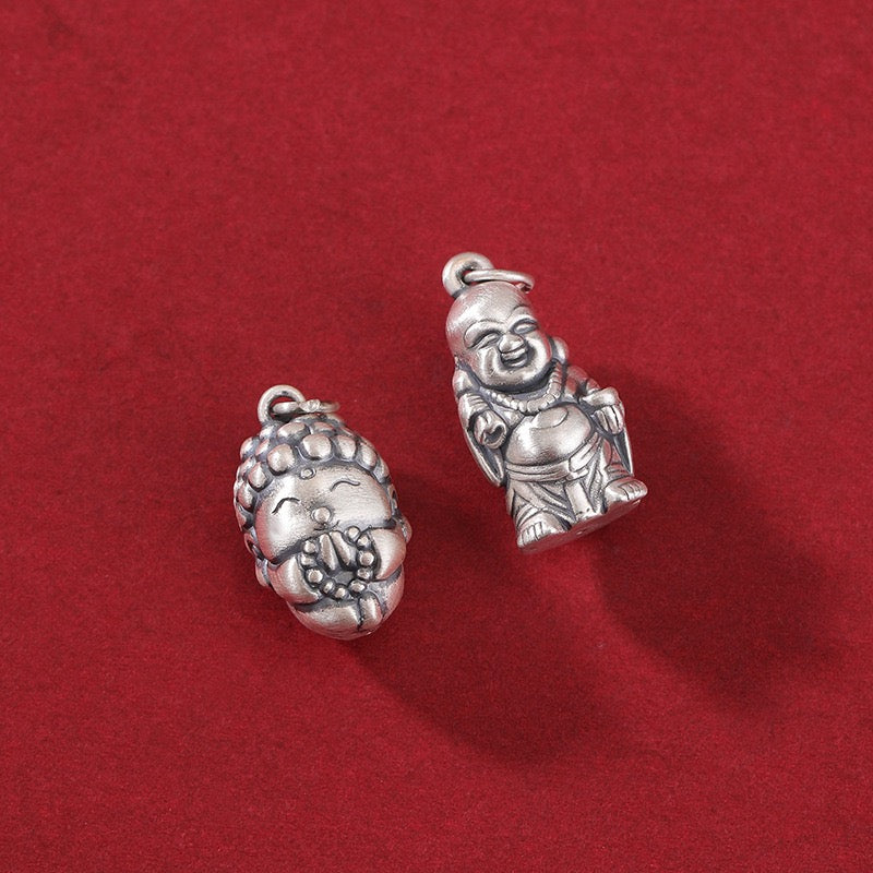 S990 Sterling Silver Buddha Charms