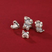 S990 Sterling Silver Money Tiger Charms