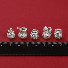 S990 Sterling Silver Money Bag Charm
