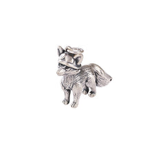 S990 Sterling Silver Kitty And Fox Charms