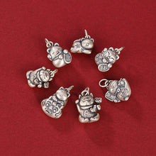 S990 Sterling Silver Cats Charms