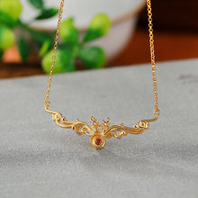 Natural Carnelian Phoenix Necklace