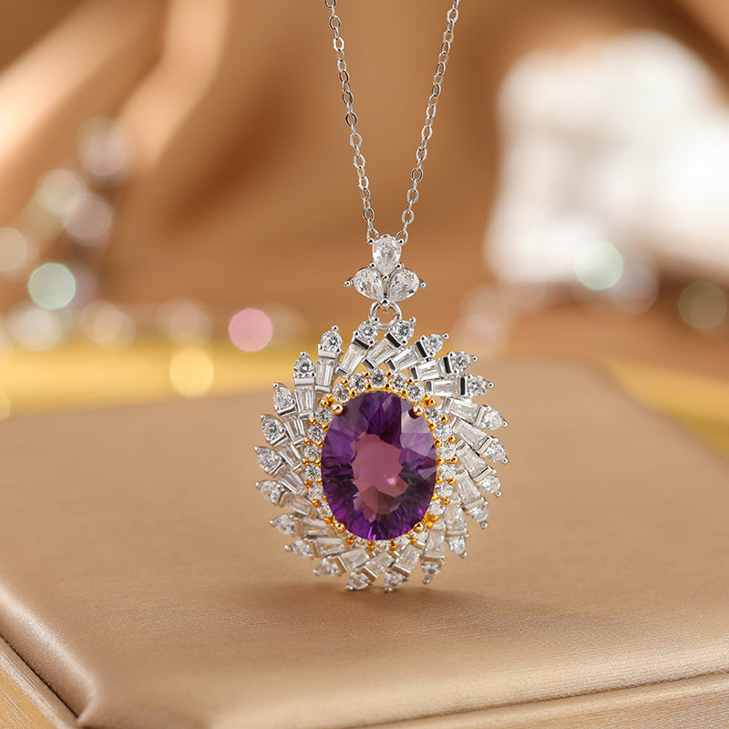 Natural Amethyst Deluxe Pendant.