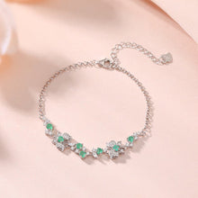 Natural Emerald Butterfly Bracelet.