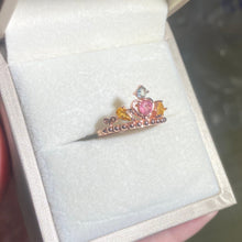 S925 Sterling Silver Natural Tourmaline Crown Ring.