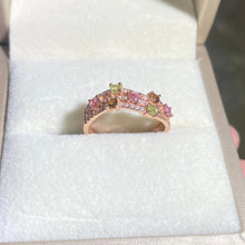 S925 Sterling Silver Natural Tourmaline Ring.