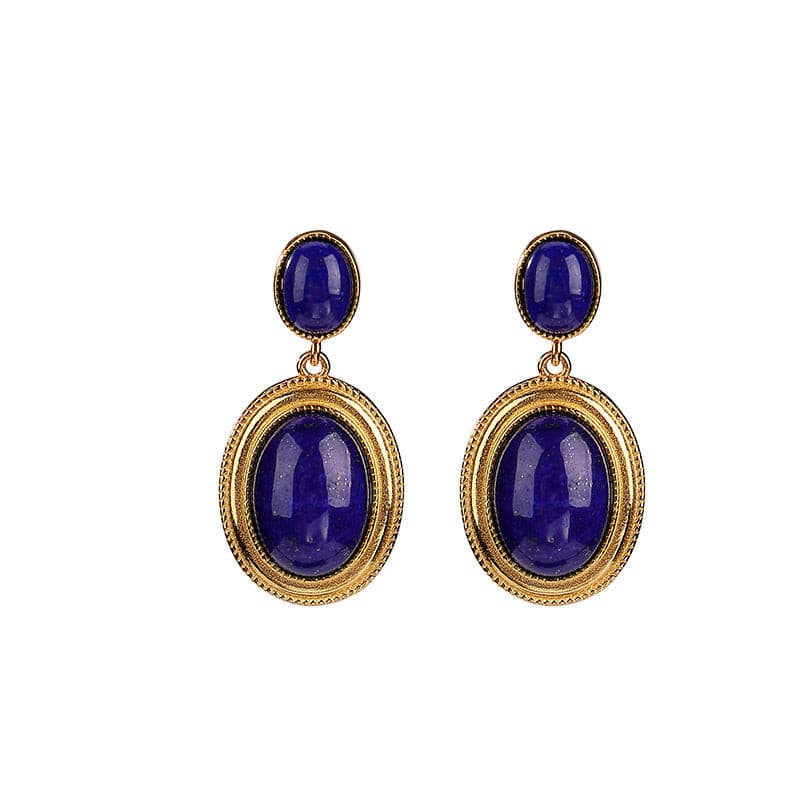 Natural Lapis Lazuli Earrings.