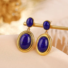 Natural Lapis Lazuli Earrings.